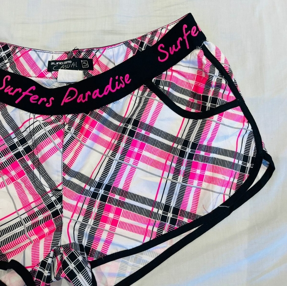 Pink and white chequered shorts - Picture 6 of 7
